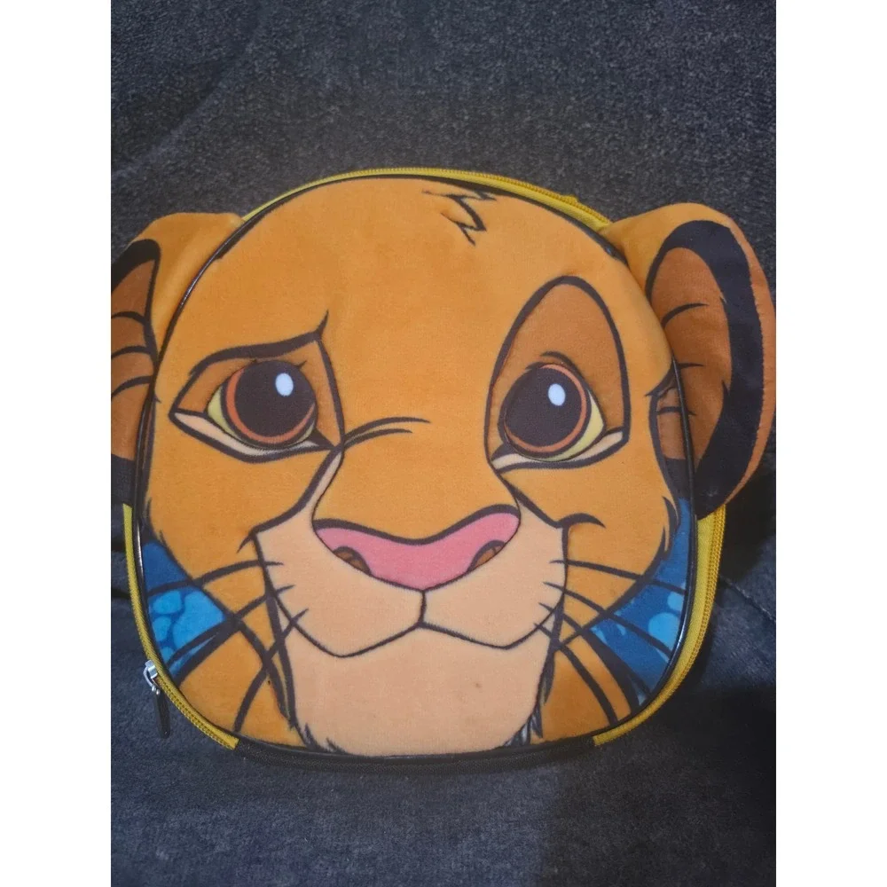 Disney Lion King Simba Plush Insulated Lunch Bag Bioworld Yellow Kids Tote Bag